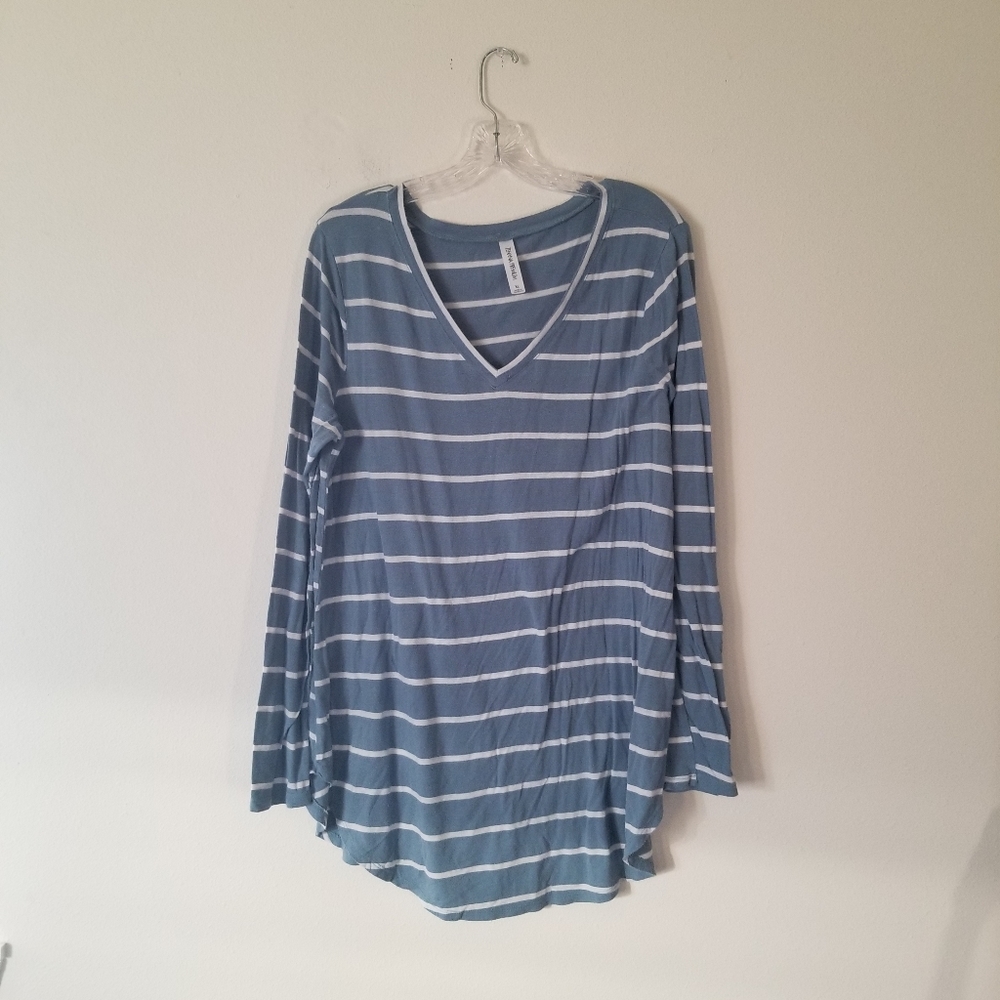 Blue stripe long sleeve